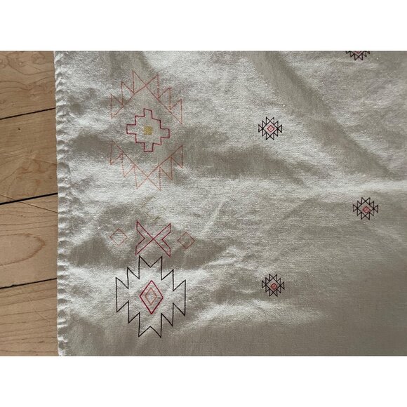 Vintage Y2K Linen Maxi Dress 8 Boho Southwest Minimalist Cottagecore Neutral - Picture 6 of 9